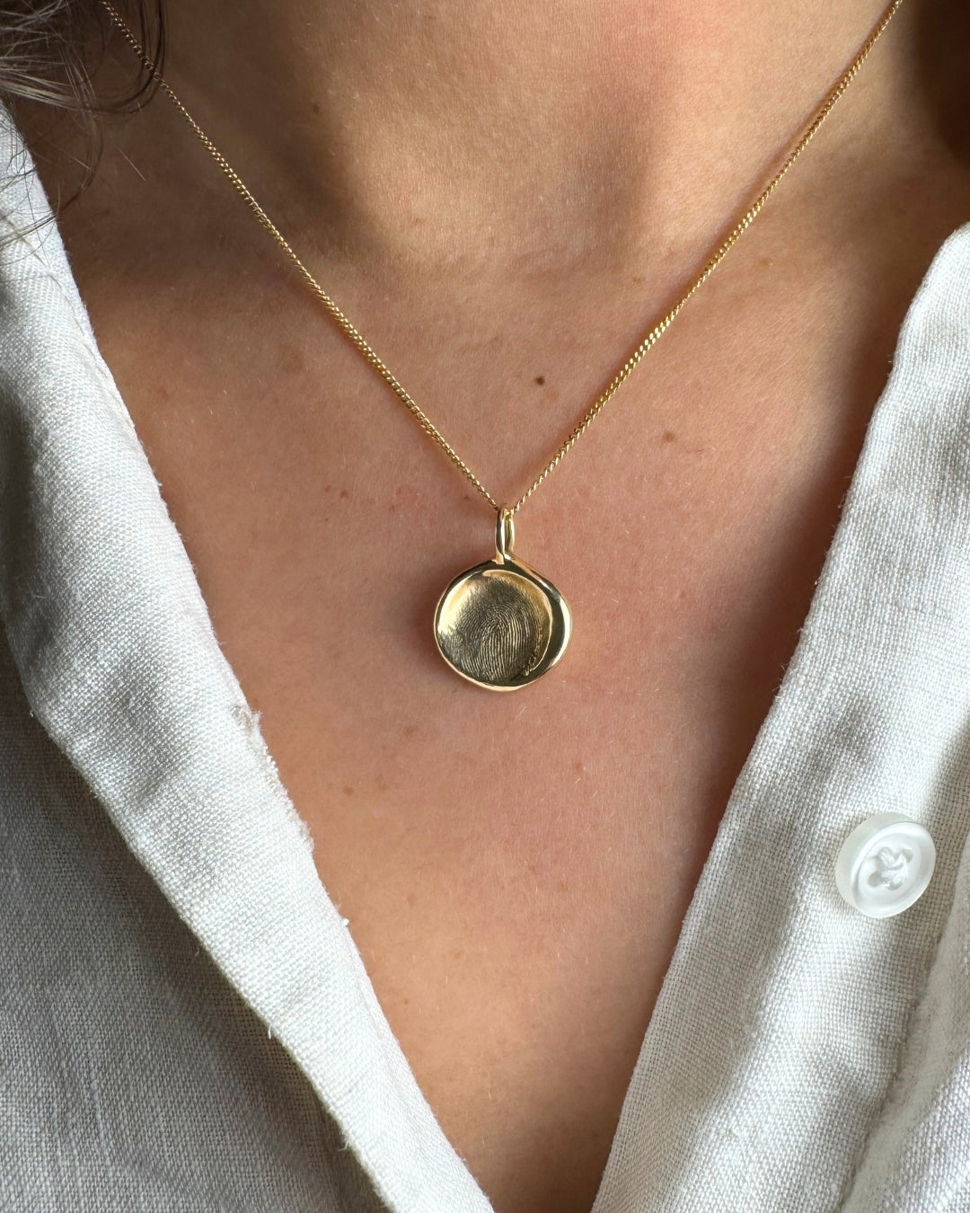 Classic Fingerprint Pendant - 9ct Gold