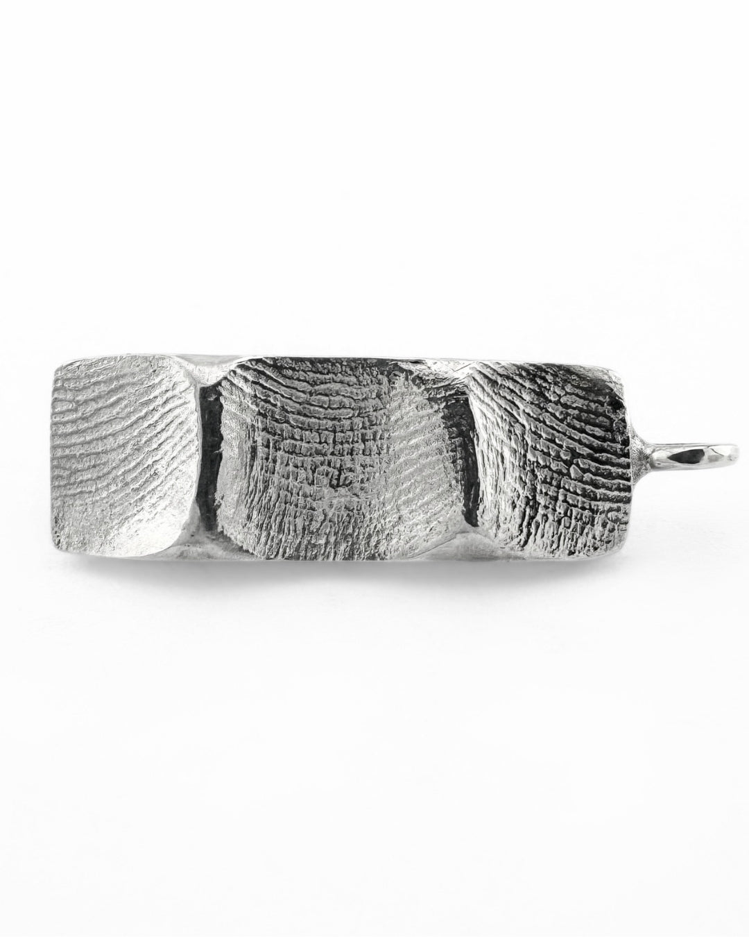 Family Fingerprint Impression Bar Pendant