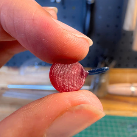 Wax fingerprint print impression