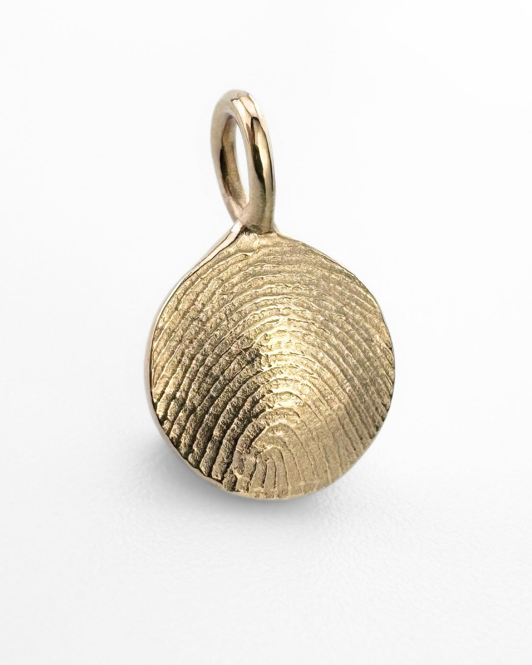 Mini Circle Fingerprint Impression Pendant