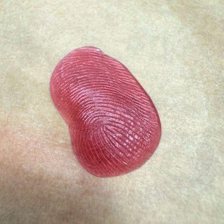 Clos up of fingerprint impression in wax