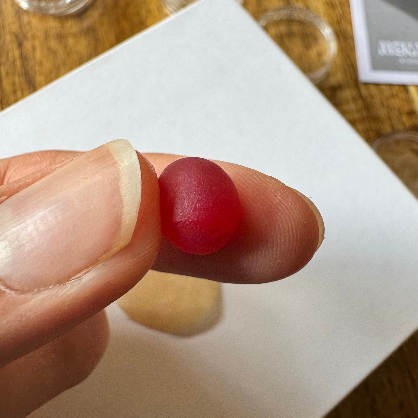 Wax ball for fingerprint impression