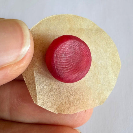 Wax fingerprint impression