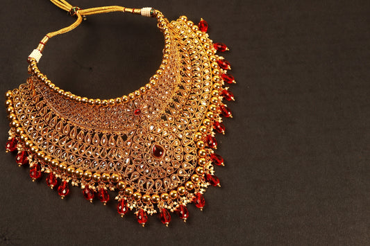 Ancient gold jewellery necklace