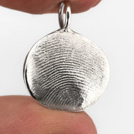 Classic Fingerprint Pendant - Sterling Silver