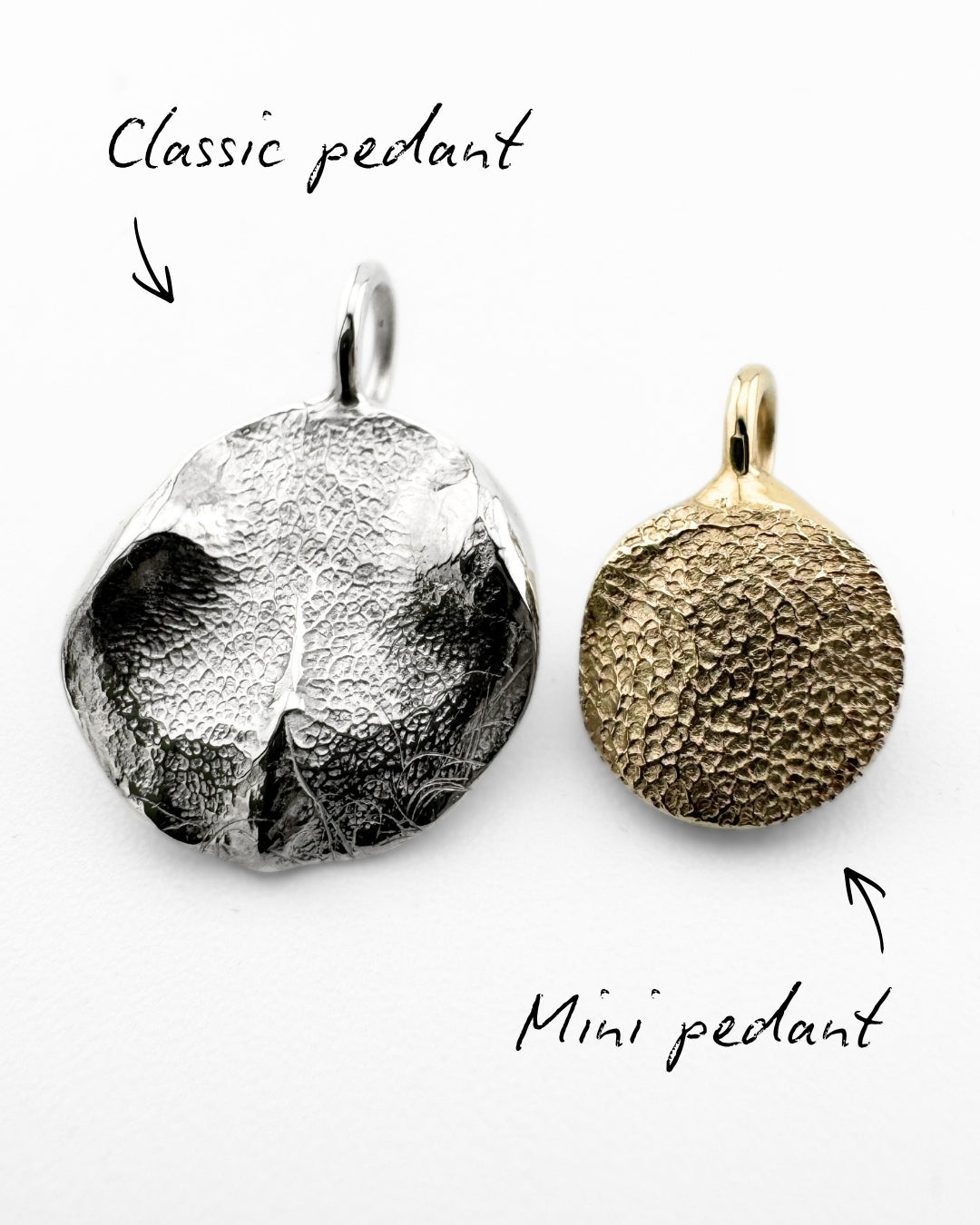 Mini Pet Print Pendant - 9ct Gold