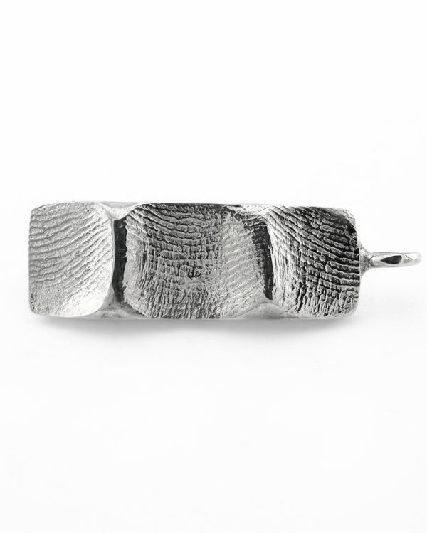 Family Fingerprint Impression Bar Pendant