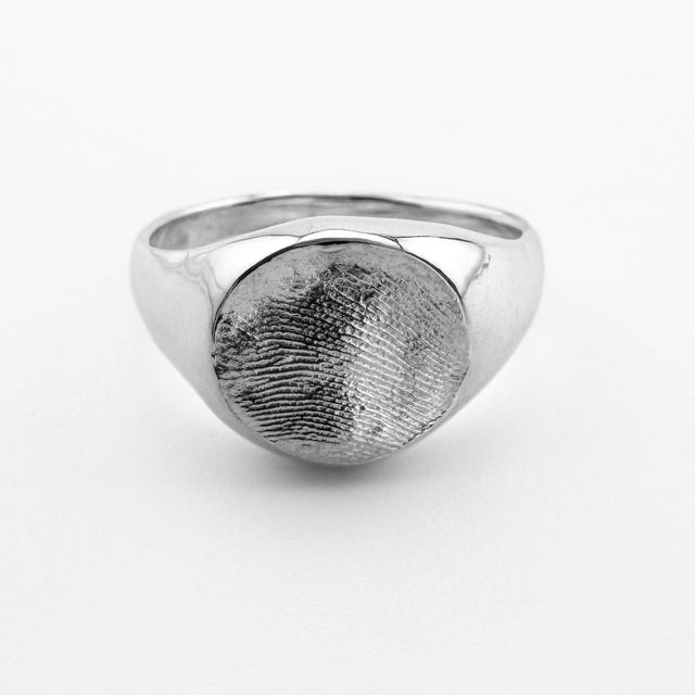 Classic Fingerprint Impression Signet Ring