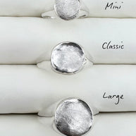 Classic Pet Print Signet Ring - Sterling Silver