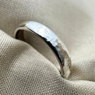 Hammered Sterling silver ring