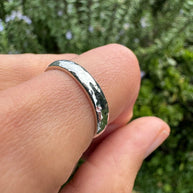 Hammered Sterling silver ring