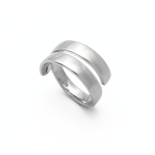 Sterling silver spiral ring