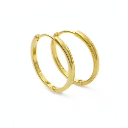 Gold hoop earrings