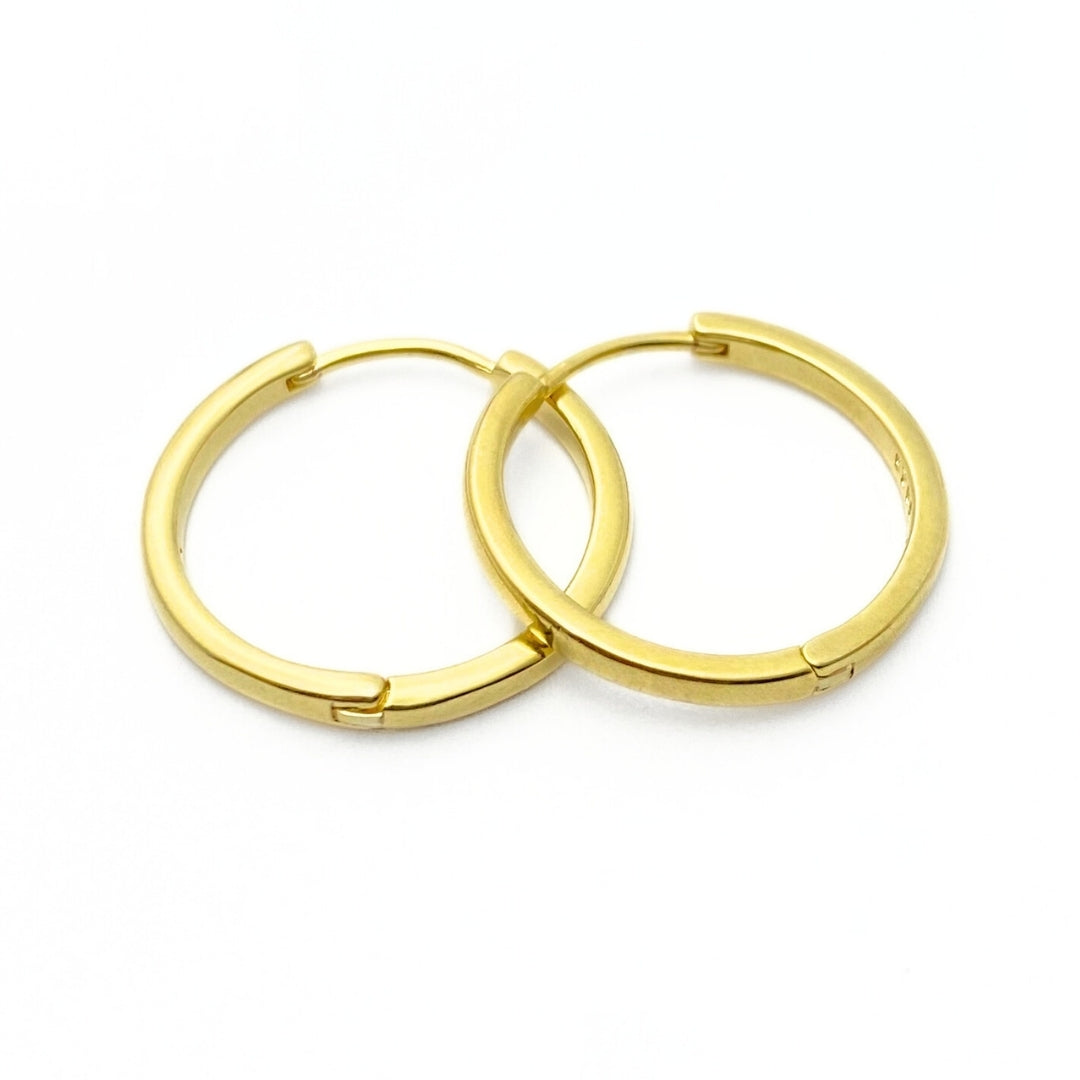 Gold hoop earrings