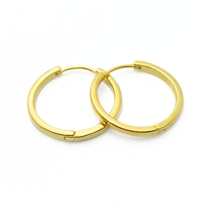 Gold hoop earrings