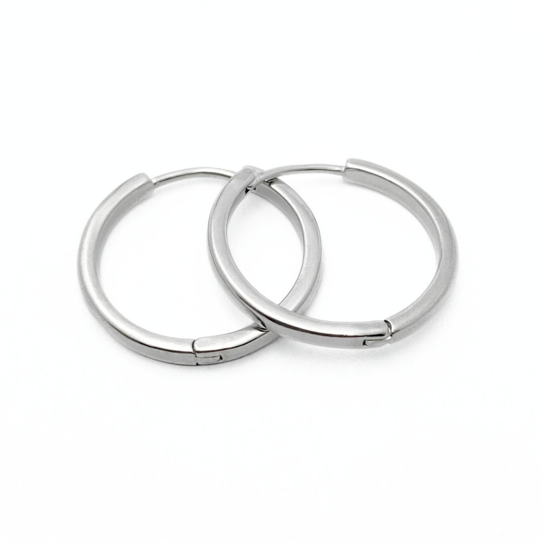 Sterling silver hoop earrings