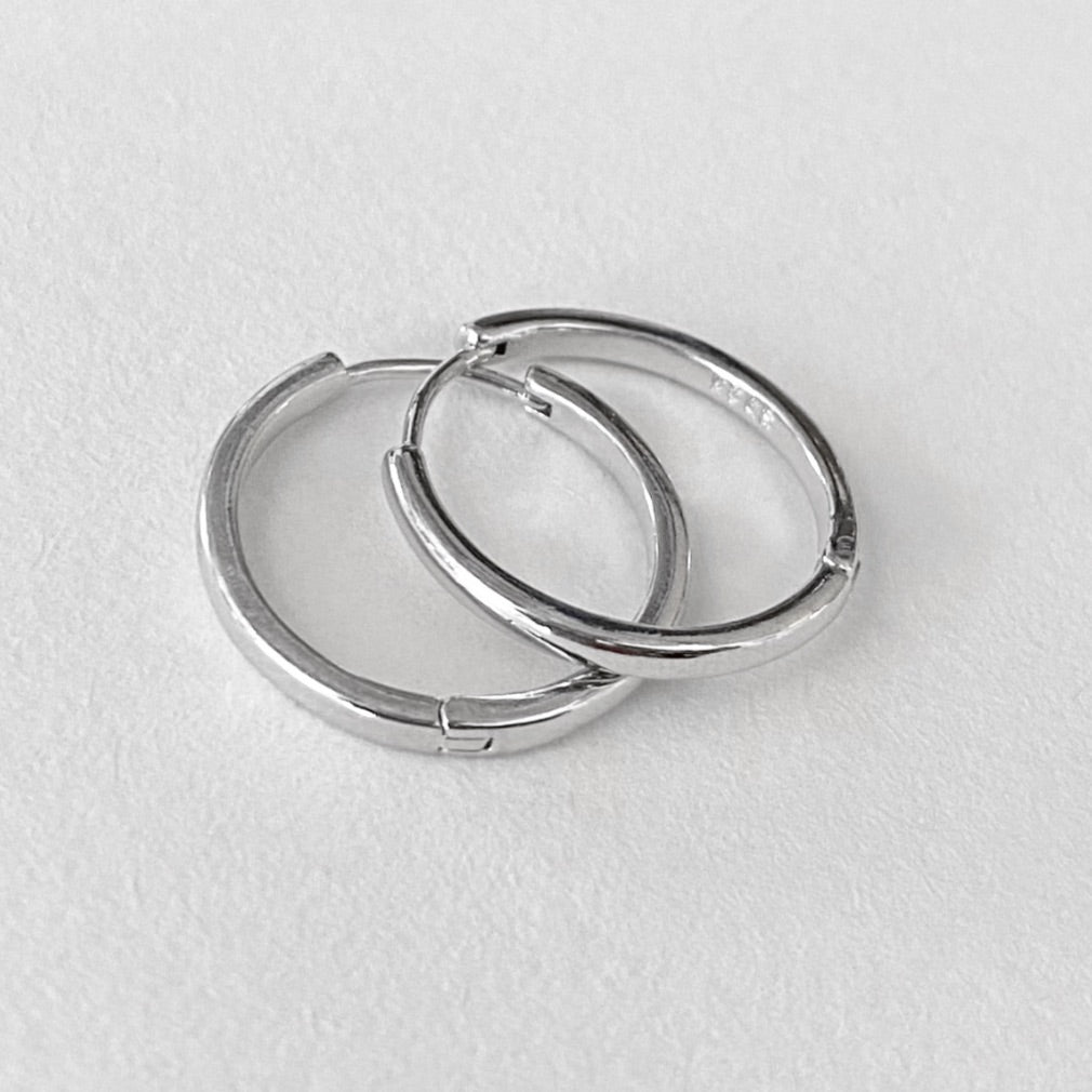 Sterling silver hoop earrings