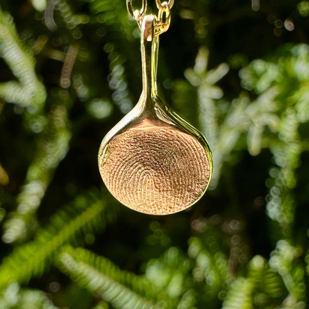 Fingerprint Impression Pendant in 9ct Gold
