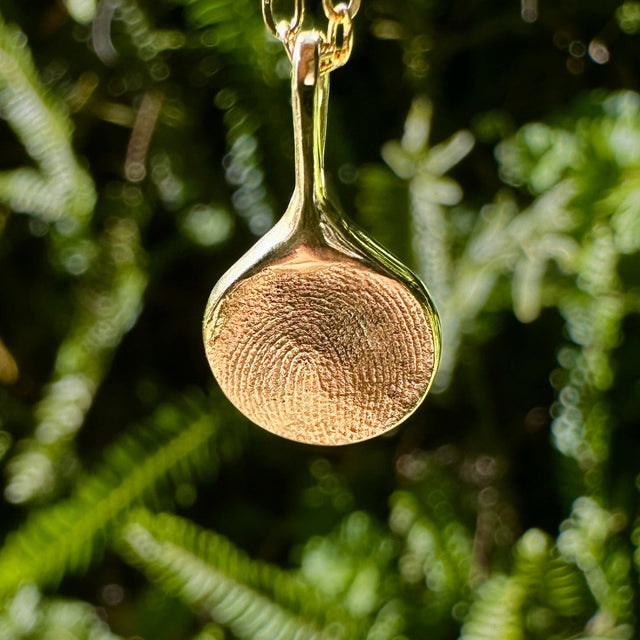 Fingerprint Impression Pendant in 9ct Gold
