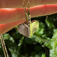 Heart Shaped Fingerprint Pendant in 9ct Gold