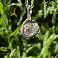 Fingerprint Impression Pendant in Sterling Silver