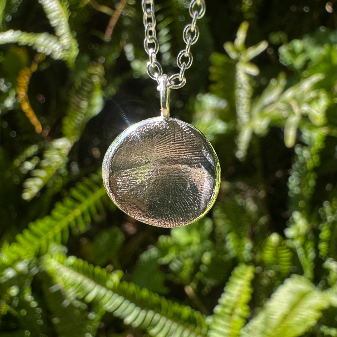 Infant Fingerprint Pendant in Sterling Silver or 9ct Gold