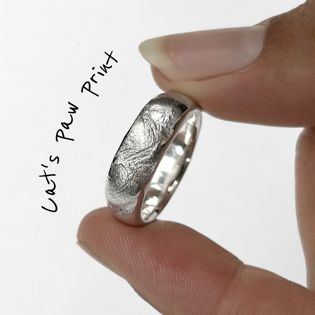 Pet Print Impression Ring Band