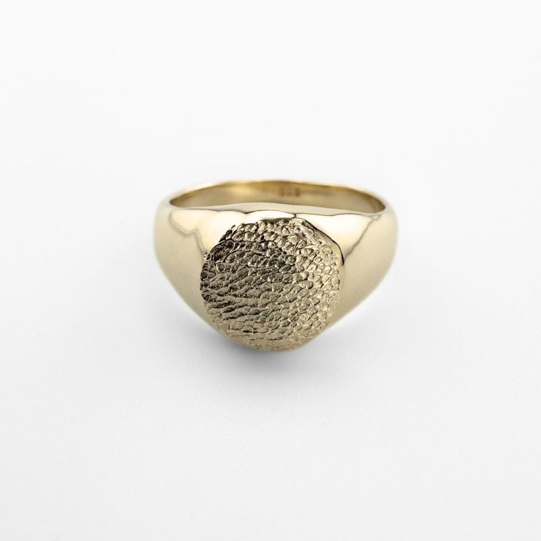 Classic Pet Print Impression Signet Ring