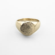 Classic Pet Print Impression Signet Ring