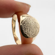 Classic Pet Print Impression Signet Ring