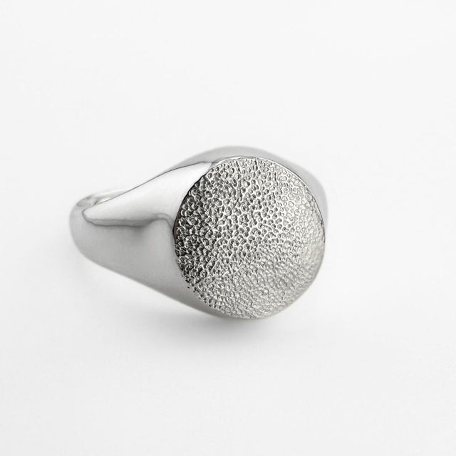 Large Pet Print Impression Signet Ring