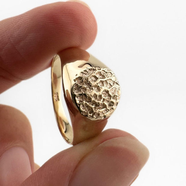 Mini Pet Print Impression Signet Ring
