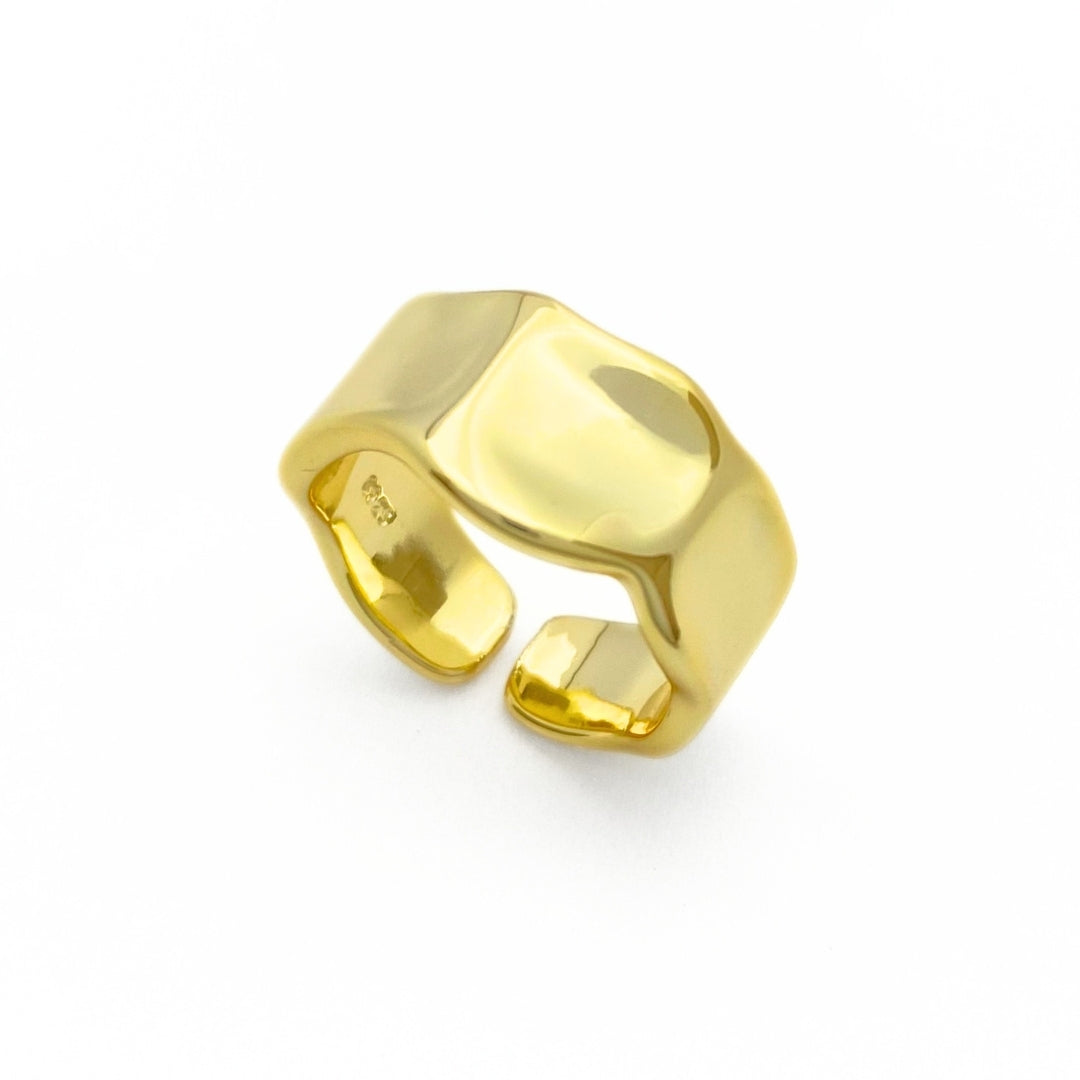 thick gold cuff ring