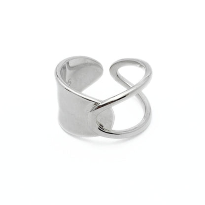 Sterling silver cuff ring