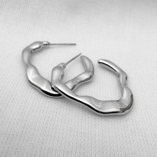 Wave cuff earrings