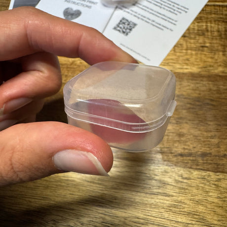 Wax fingerprint impression