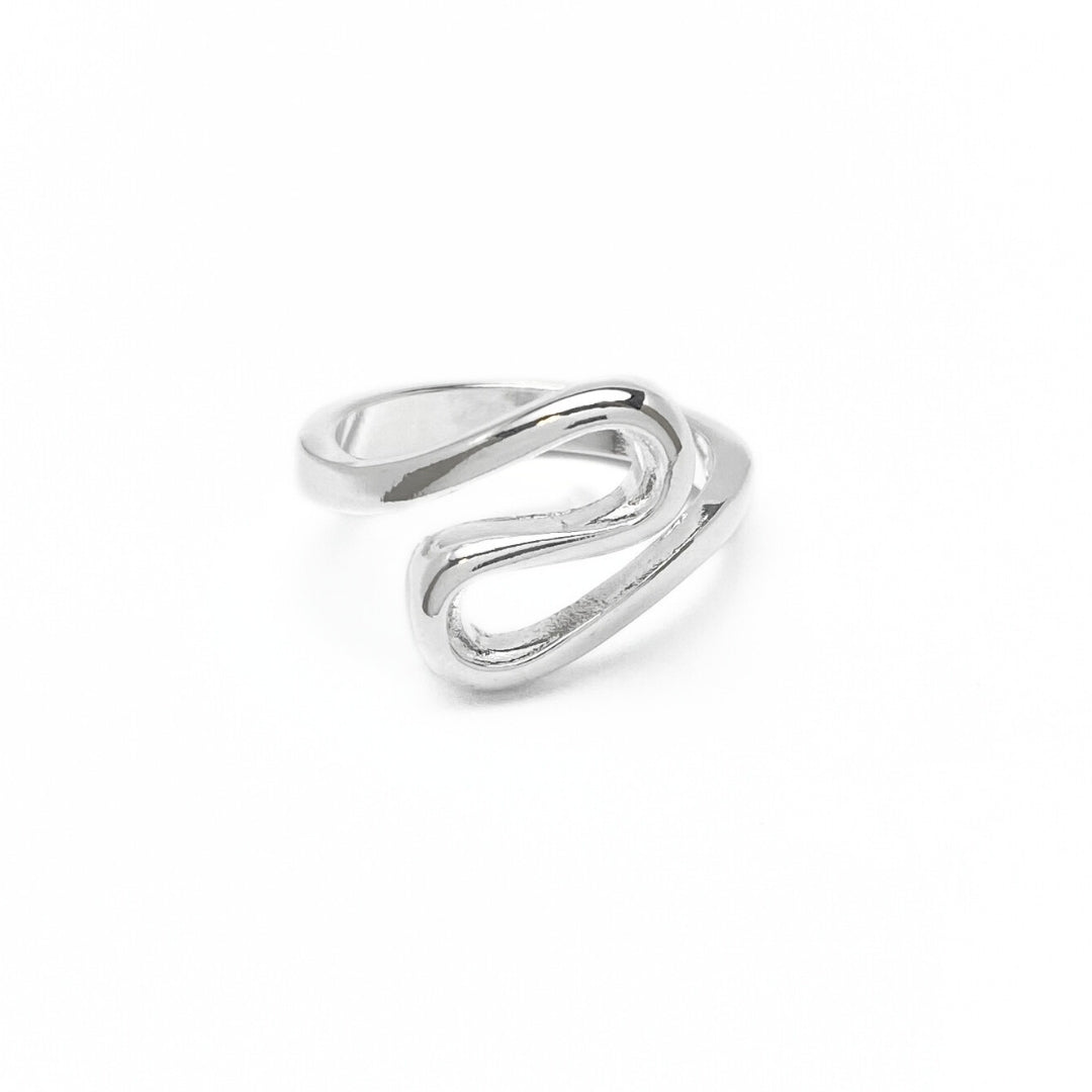 Sterling silver swirl ring