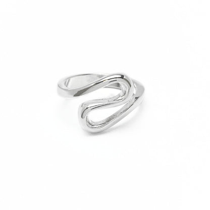 Sterling silver swirl ring